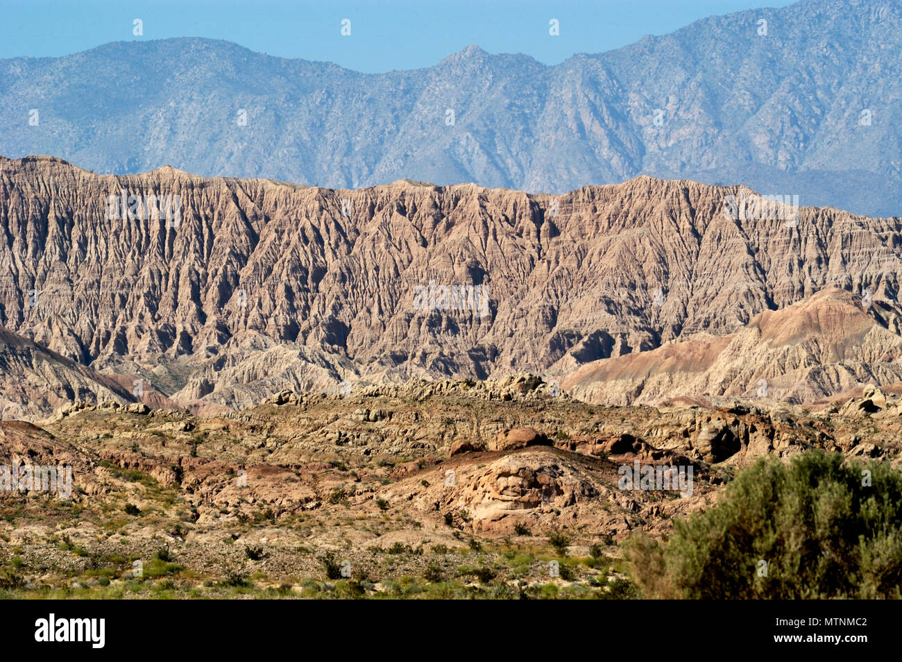 Santa Rosa Mountains, Sedimentary rocks, razorback ridges, San Felipe ...