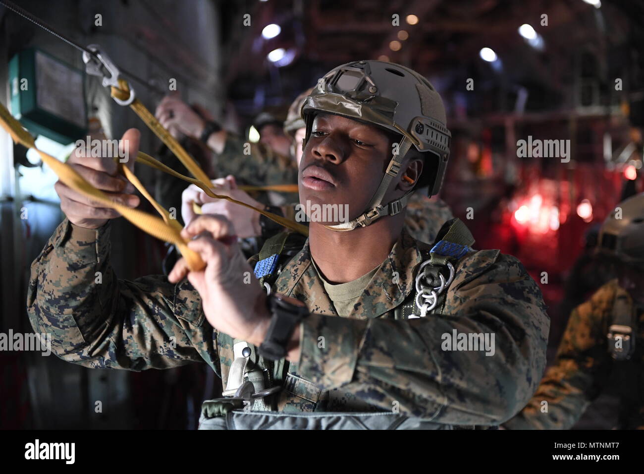 DVIDS - Images - German Paratrooper Hooks Up His Static Line [Image 2 of 8]