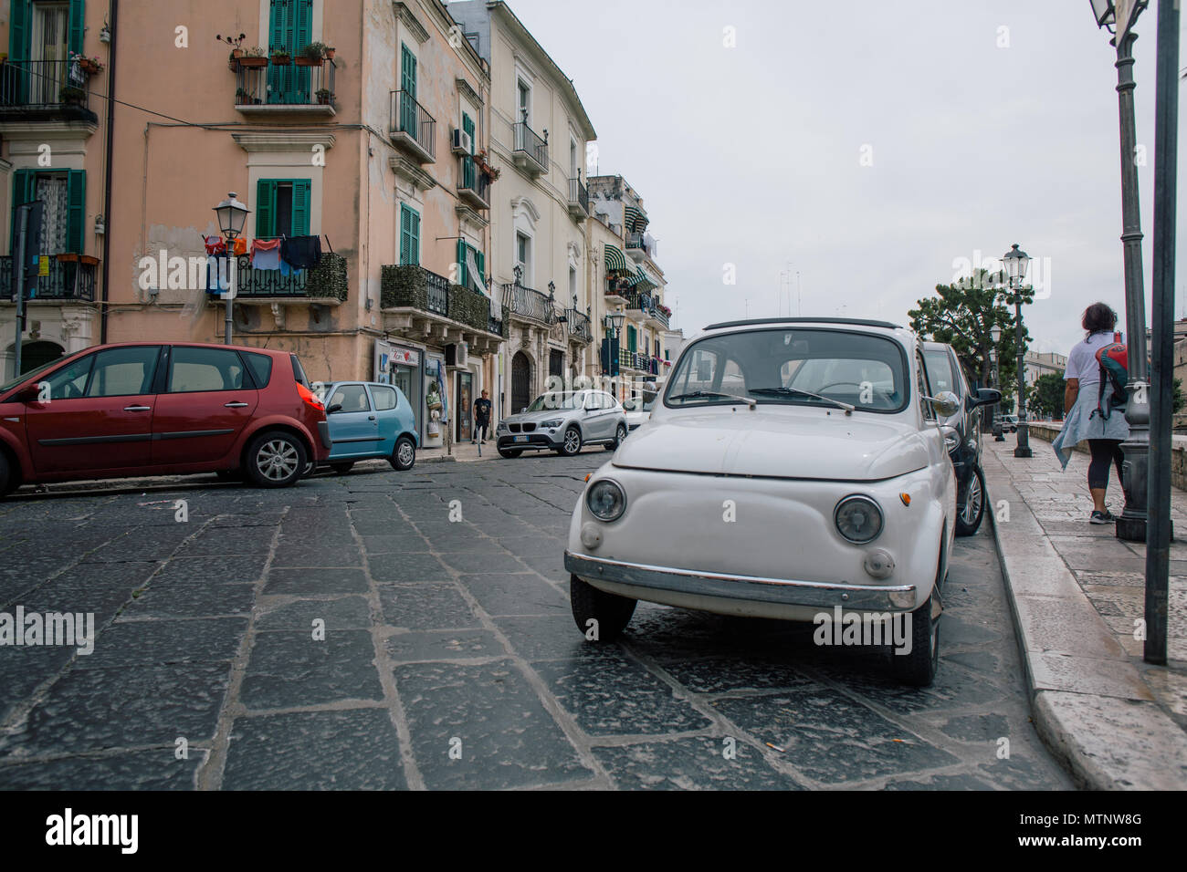 Cars Bari Apulia in Italy Stock Photo