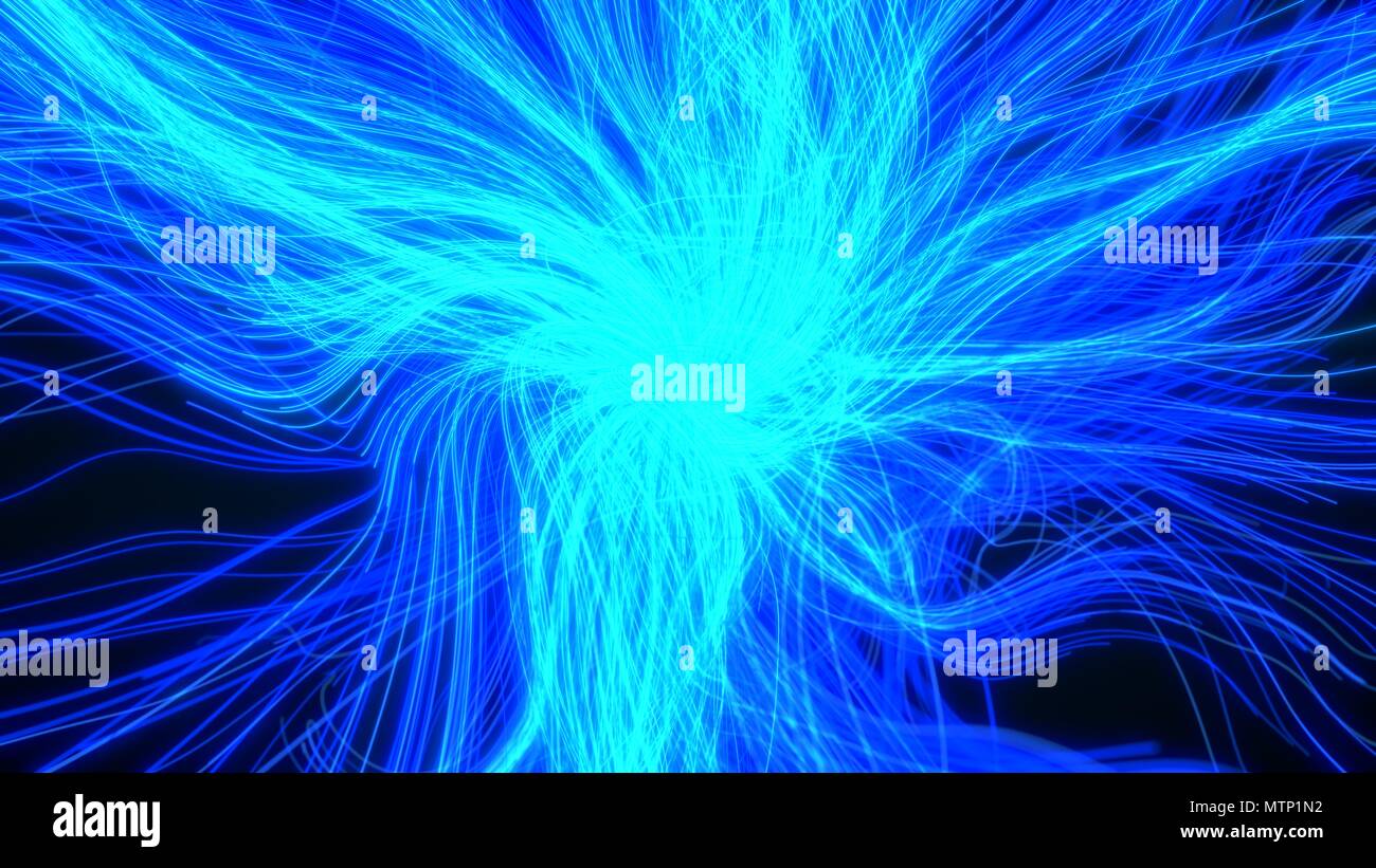 fiber optic cable style abstract design. 3d illustration Stock Photo ...