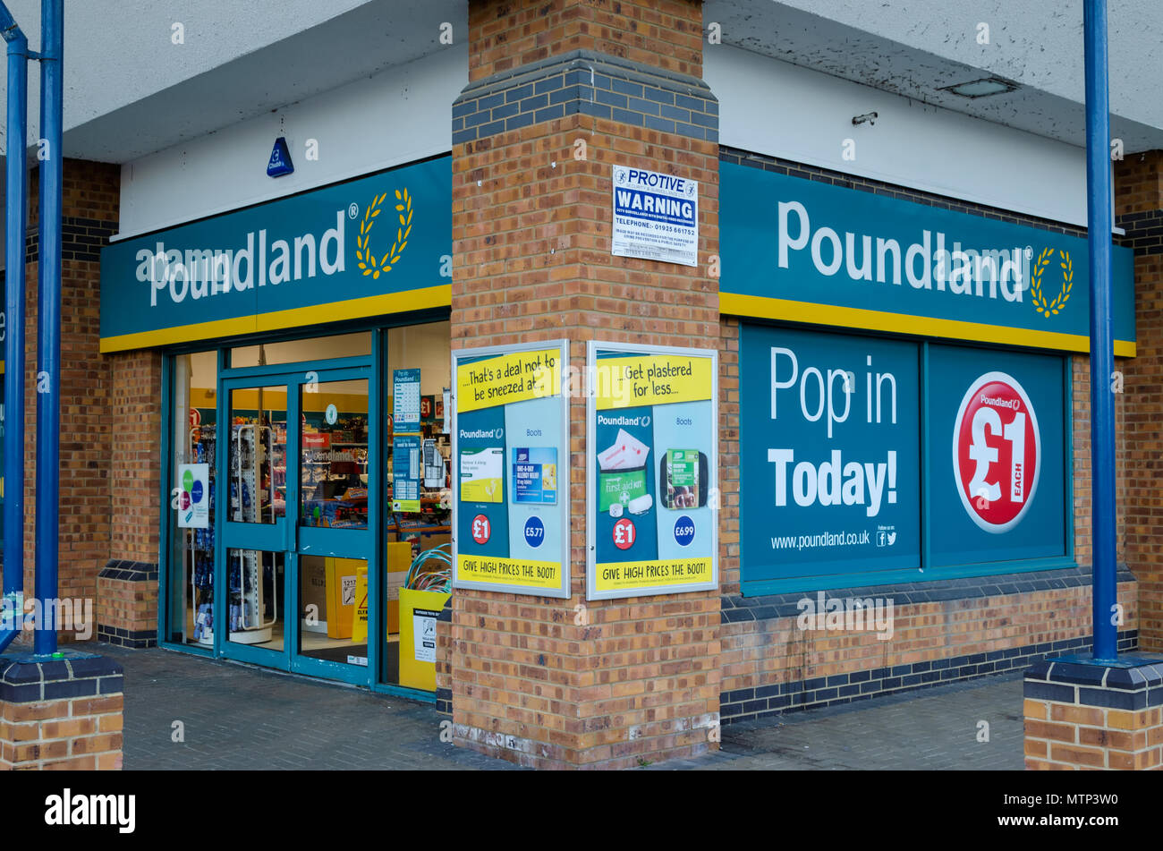Flint, UK May 22, 2018 Poundland is a chain of bargainpriced general