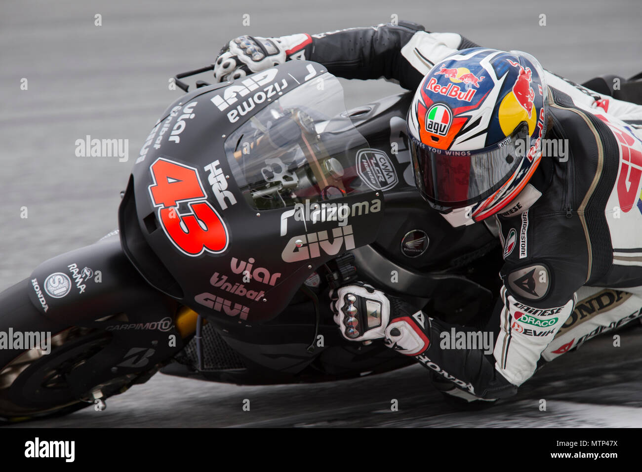 Australian Jack Miller Astride His Honda Rcv Factory Bike At The Official Motogp Winter Test At Sepang Circuit In Malaysia Stock Photo Alamy