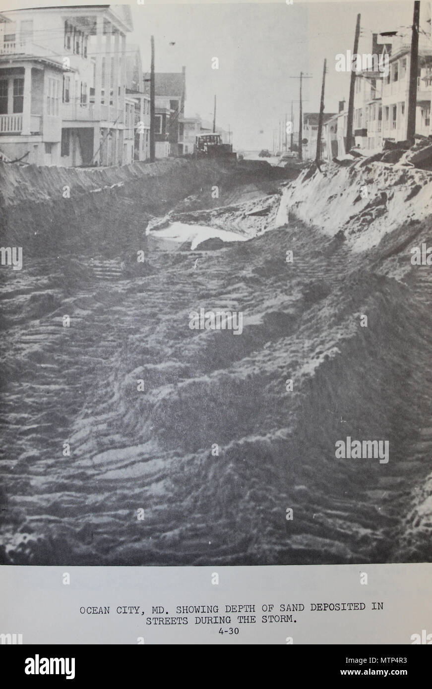 Original Caption from 1963 Report Ocean City, MD. showing the depth of