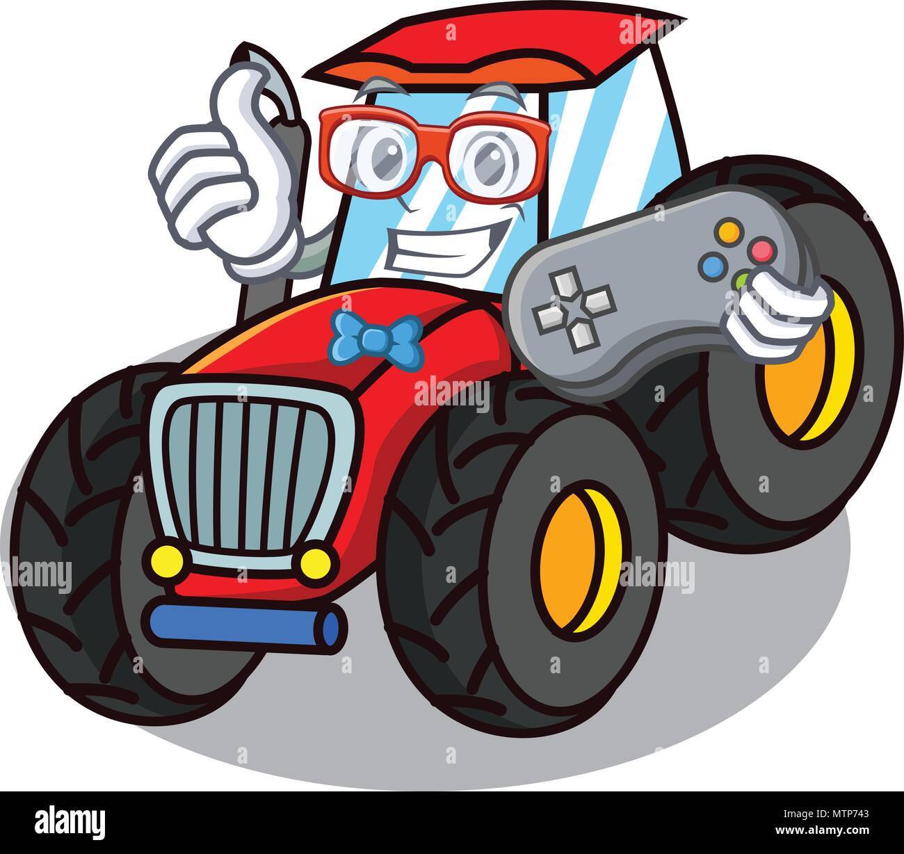 Gamer tractor mascot cartoon style Stock Vector Image & Art Alamy