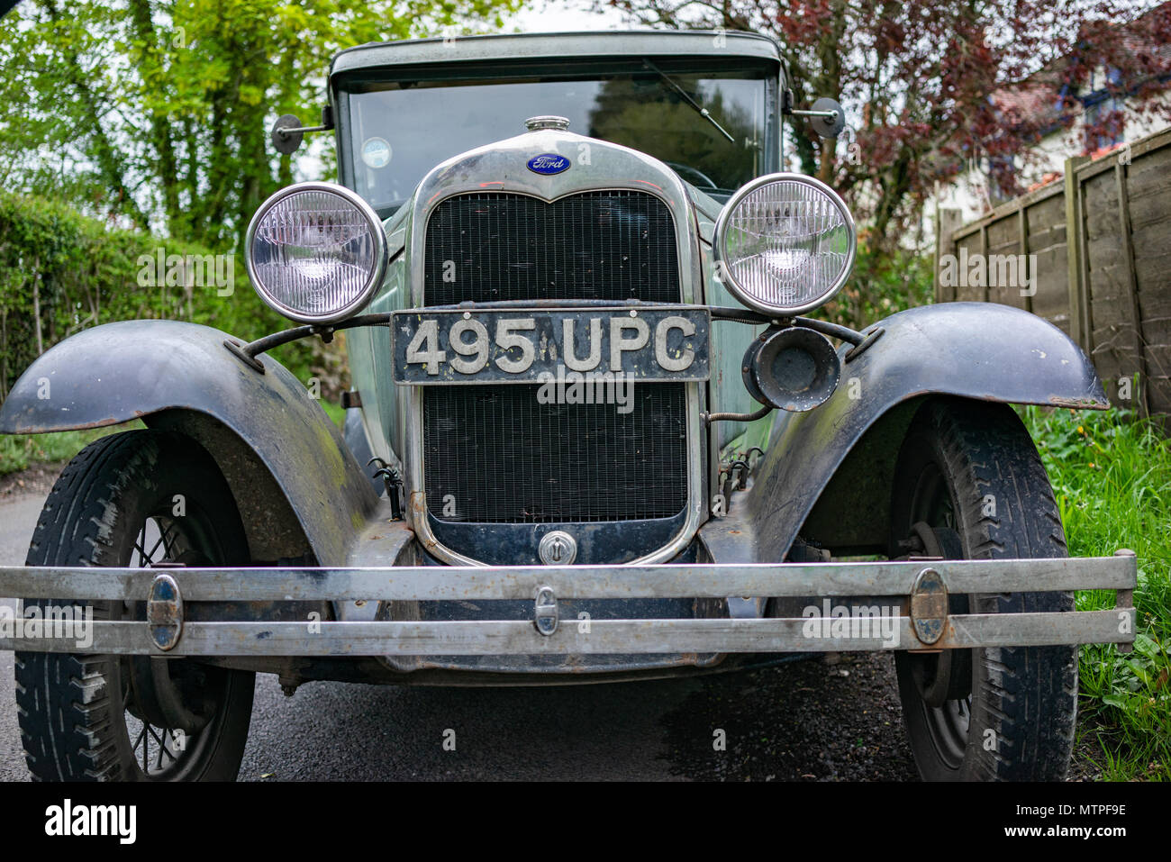 Unrestored Ford Model A classic car in England Stock Photo