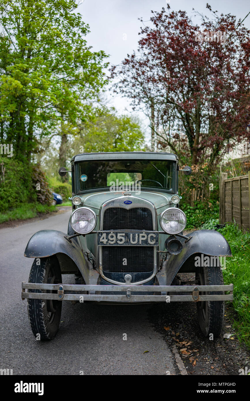 Unrestored Ford Model A classic car in England Stock Photo Alamy