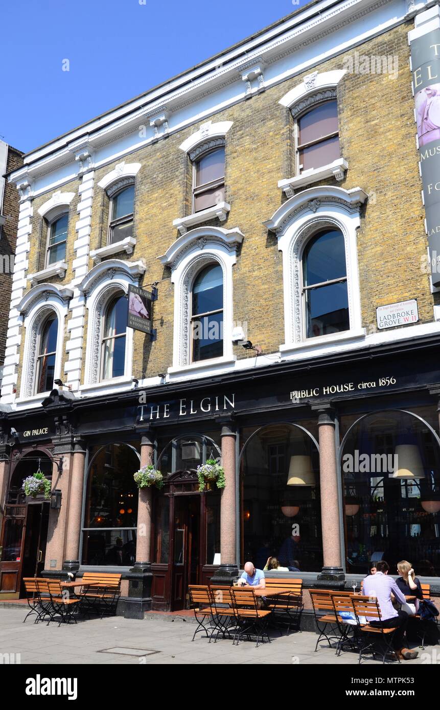 The Elgin Pub, Notting Hill, London, England Stock Photo Alamy