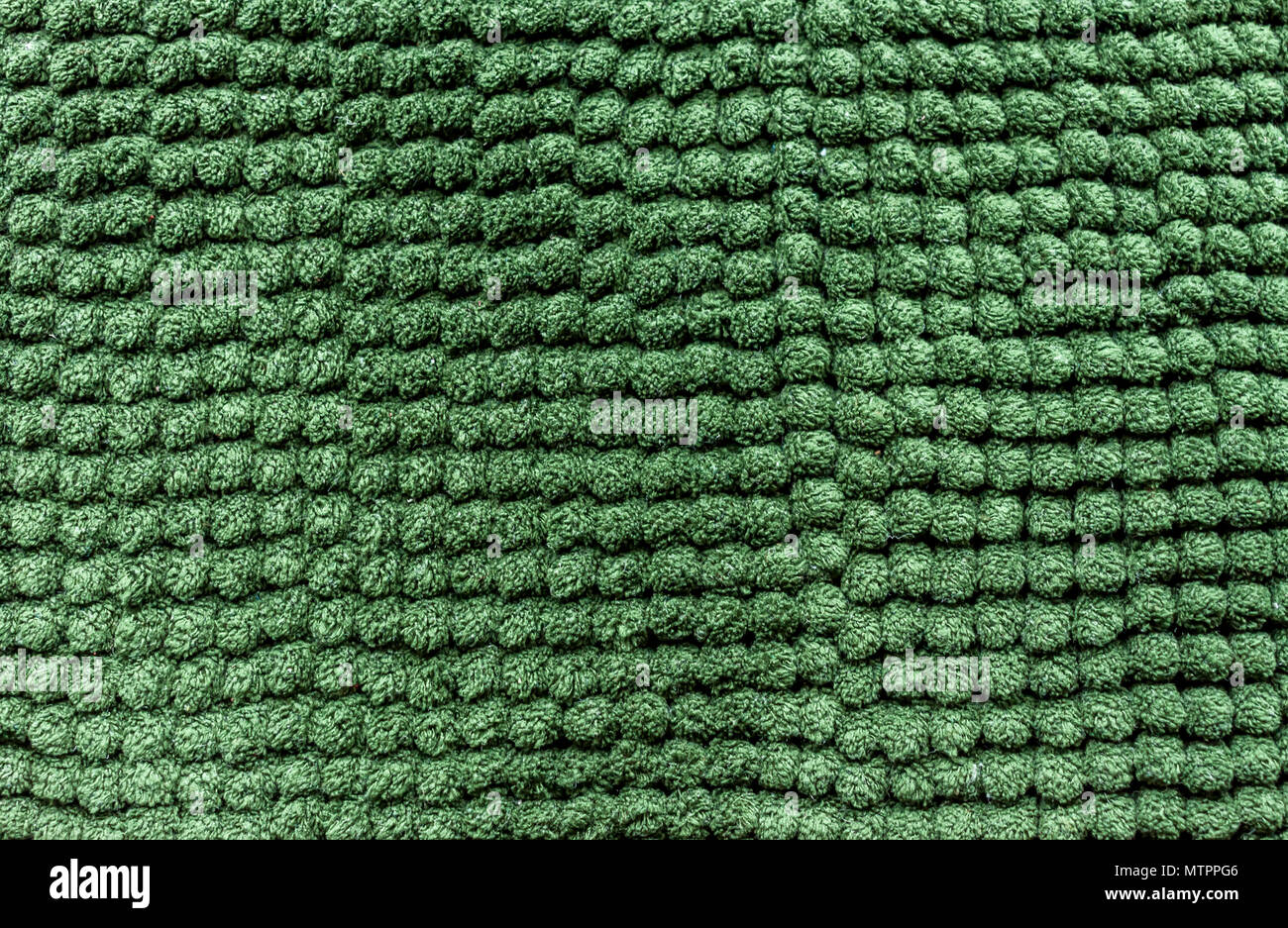 texture of green fluffy fabric carpet can be background Stock Photo