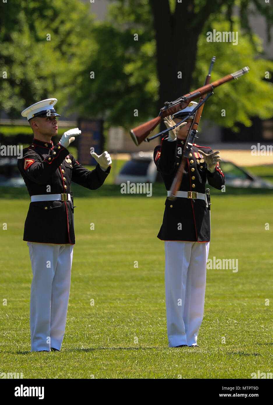 Lance Cpl. Joshua Newton, rifle inspection team, U.S. Marine Corps Silent Drill Platoon