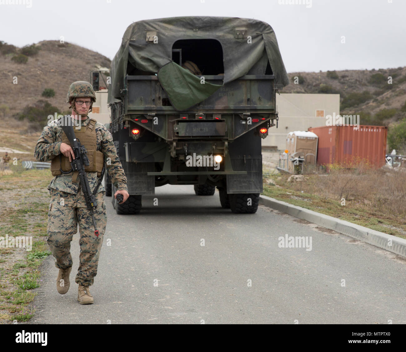 Cpl. Zachary Schaper, motor vehicle operator, Motor Transport Platoon