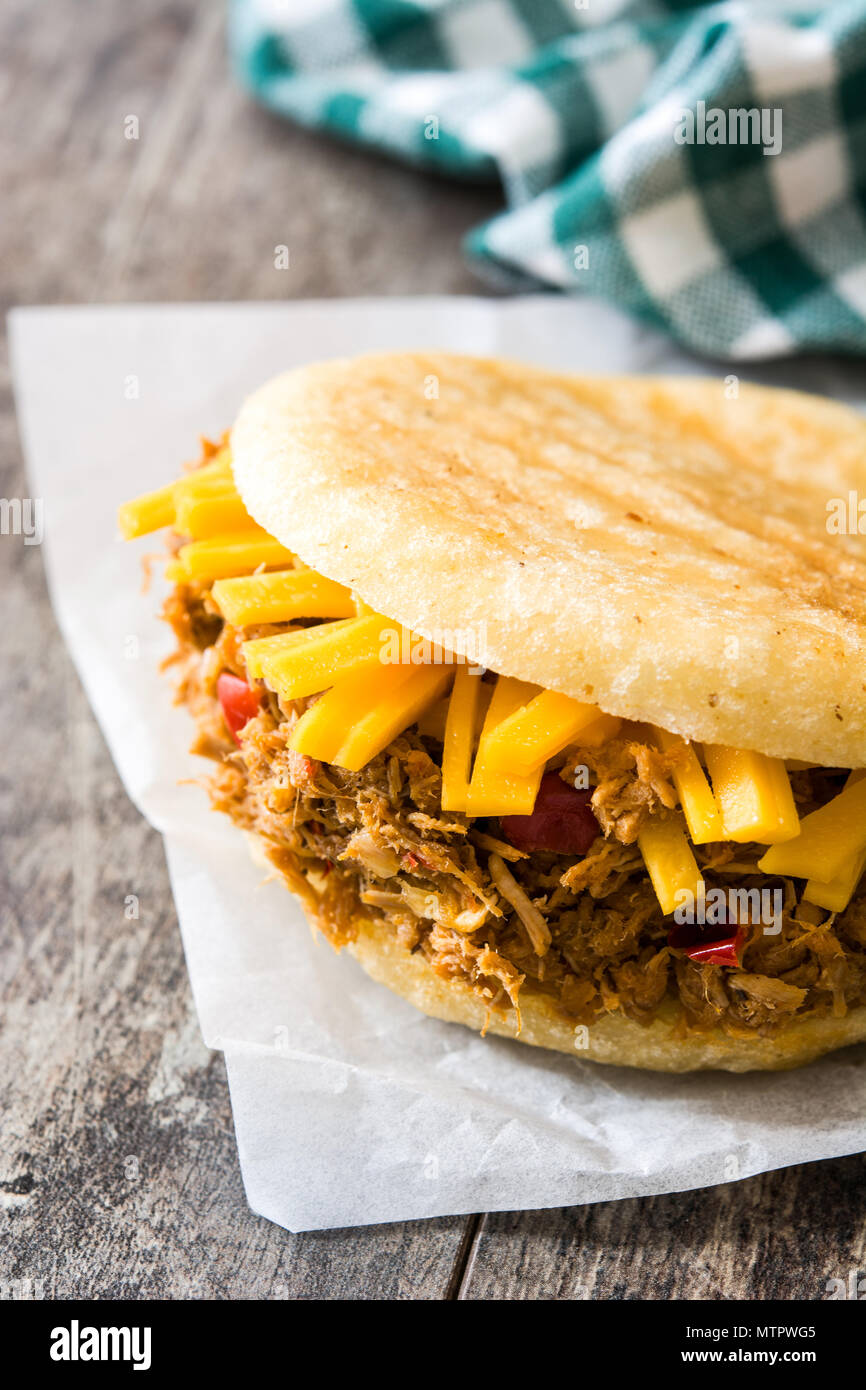 Venezuelan Arepas In Budare On Tablecloth Stock Photo - Download