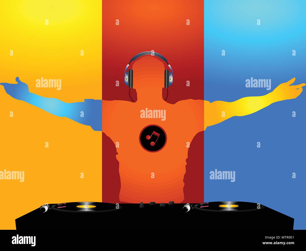 Disc jockey decks Stock Vector Images Alamy