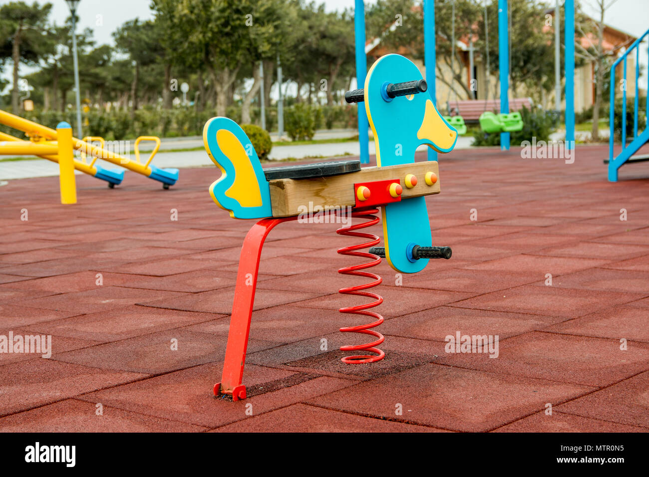 Playground equipment school hi-res stock photography and images - Alamy