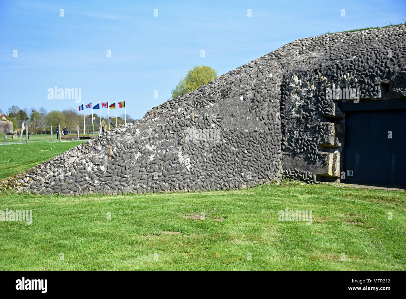 D-Day, German Merville Battery, WW II, Calvados, Normandy, France, Europe Stock Photo