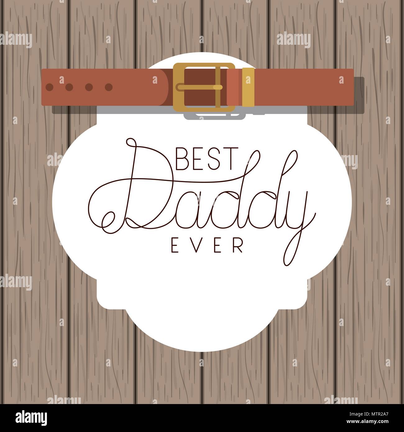 happy fathers day card with elegant belt Stock Vector Image & Art - Alamy
