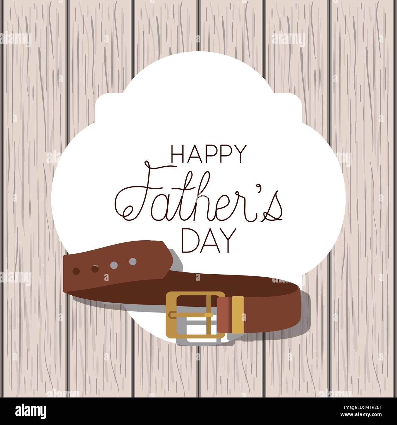 happy fathers day card with elegant belt Stock Vector Image & Art - Alamy