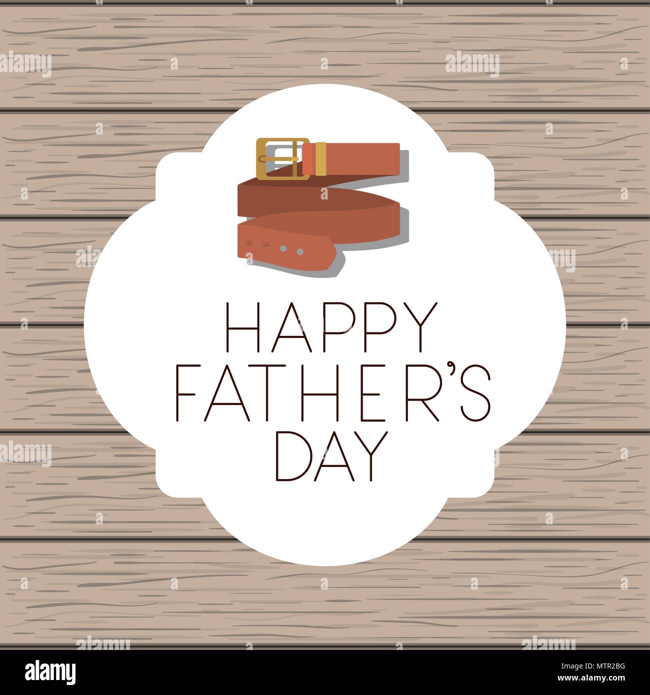 happy fathers day card with elegant belt Stock Vector Image & Art - Alamy