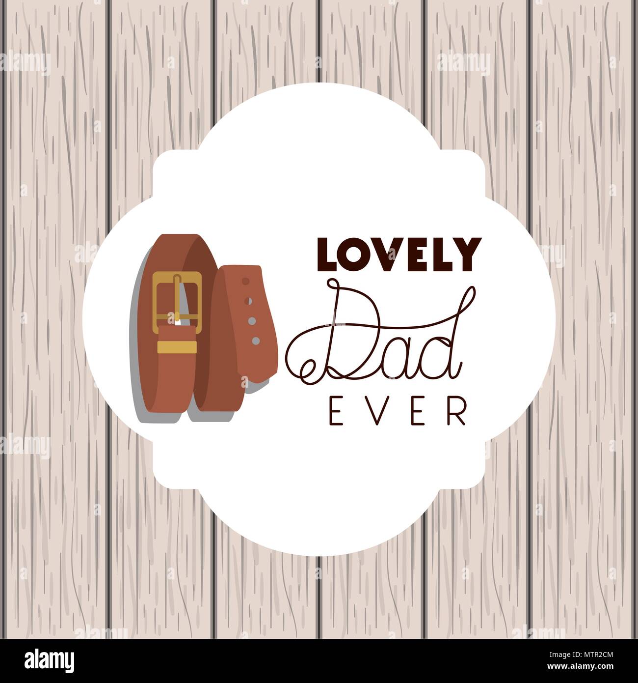 happy fathers day card with elegant belt Stock Vector Image & Art - Alamy