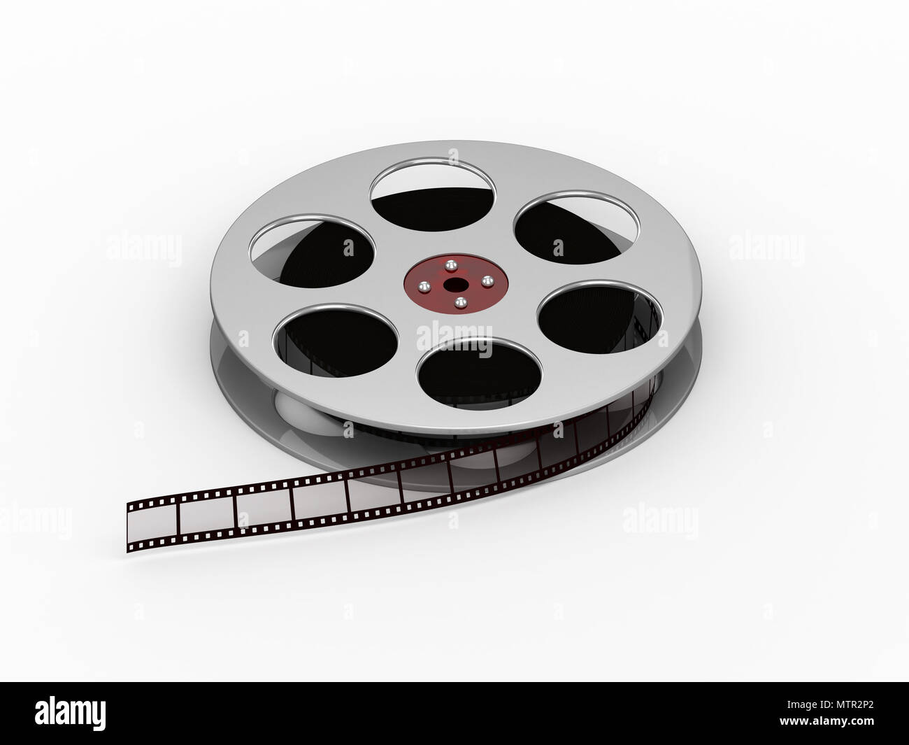 Old metal movie film reel Cut Out Stock Images & Pictures - Alamy