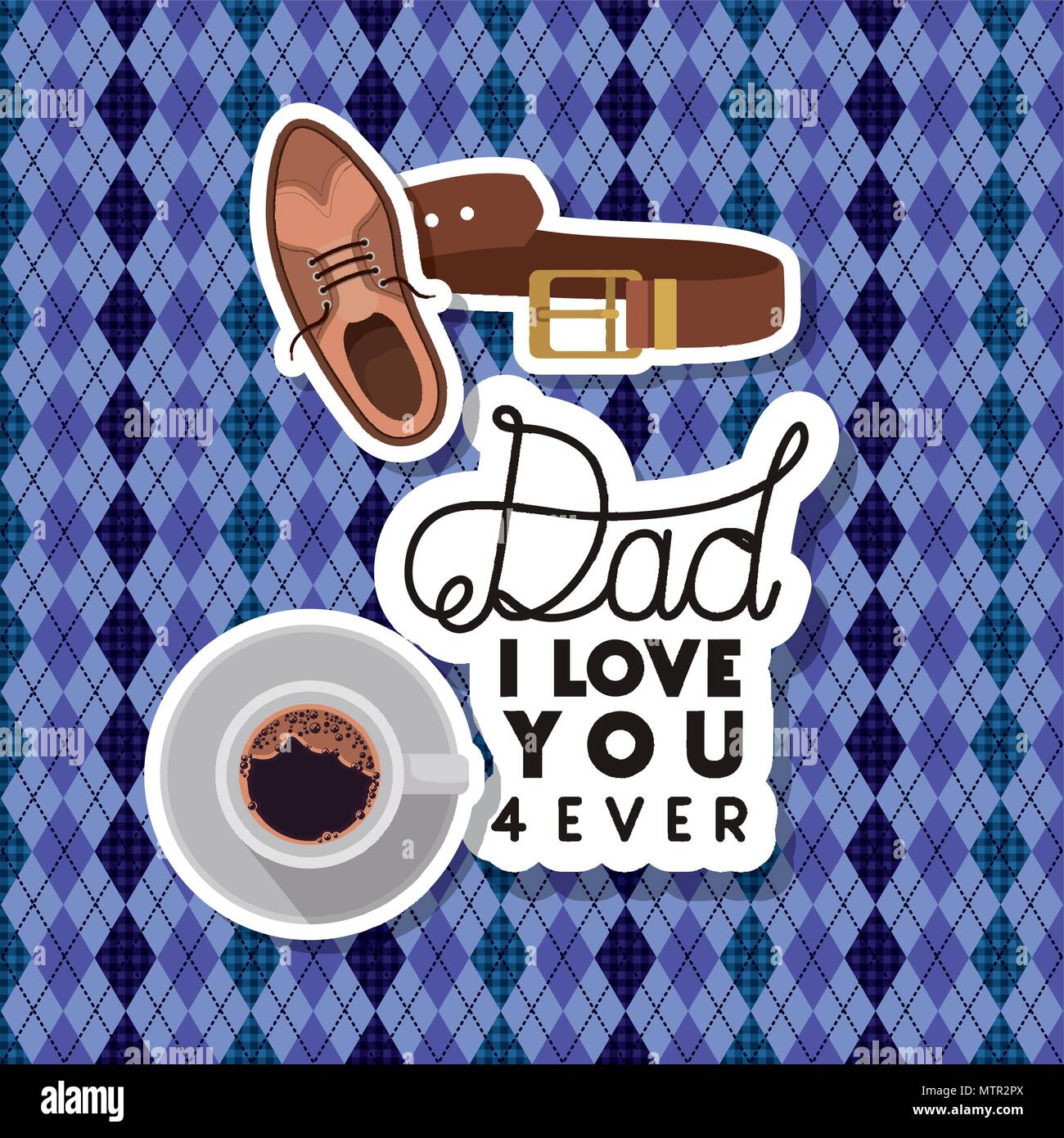fathers day card with set accessories over textile background Stock Vector  Image & Art - Alamy