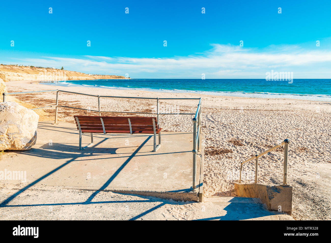 Port Willunga Beach view on a day,  South Australia Stock Photo