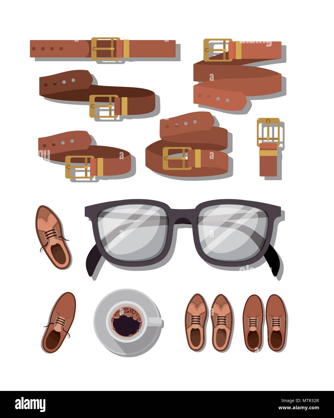 set male accessories icons Stock Vector Image & Art - Alamy