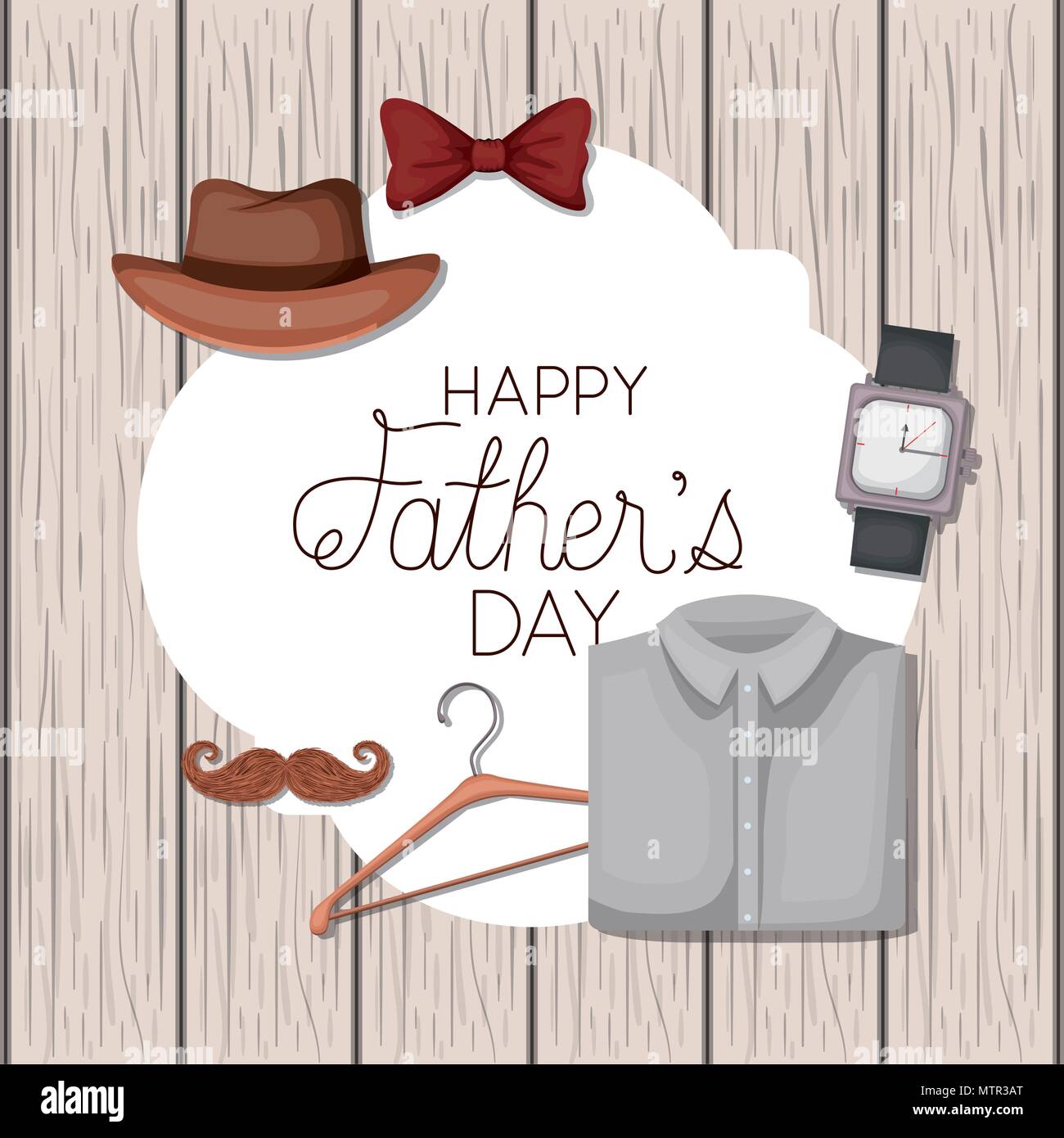 fathers day card with accessories Stock Vector Image & Art - Alamy