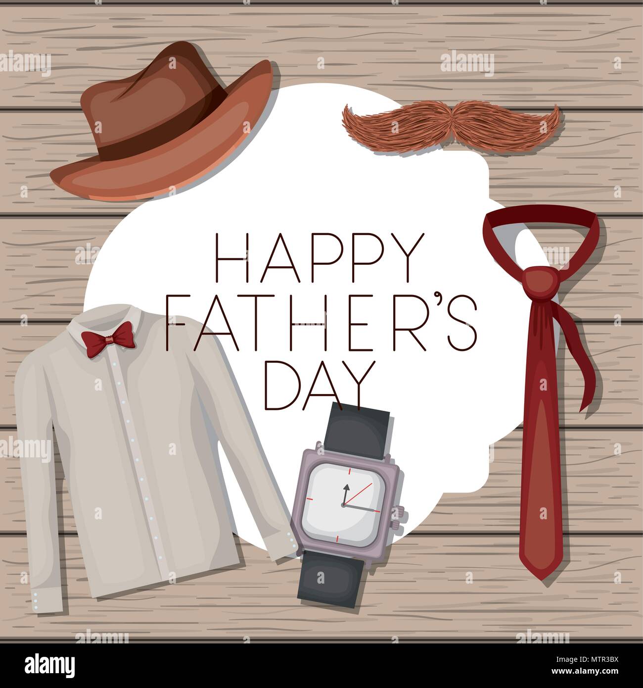 fathers day card with accessories Stock Vector Image & Art - Alamy
