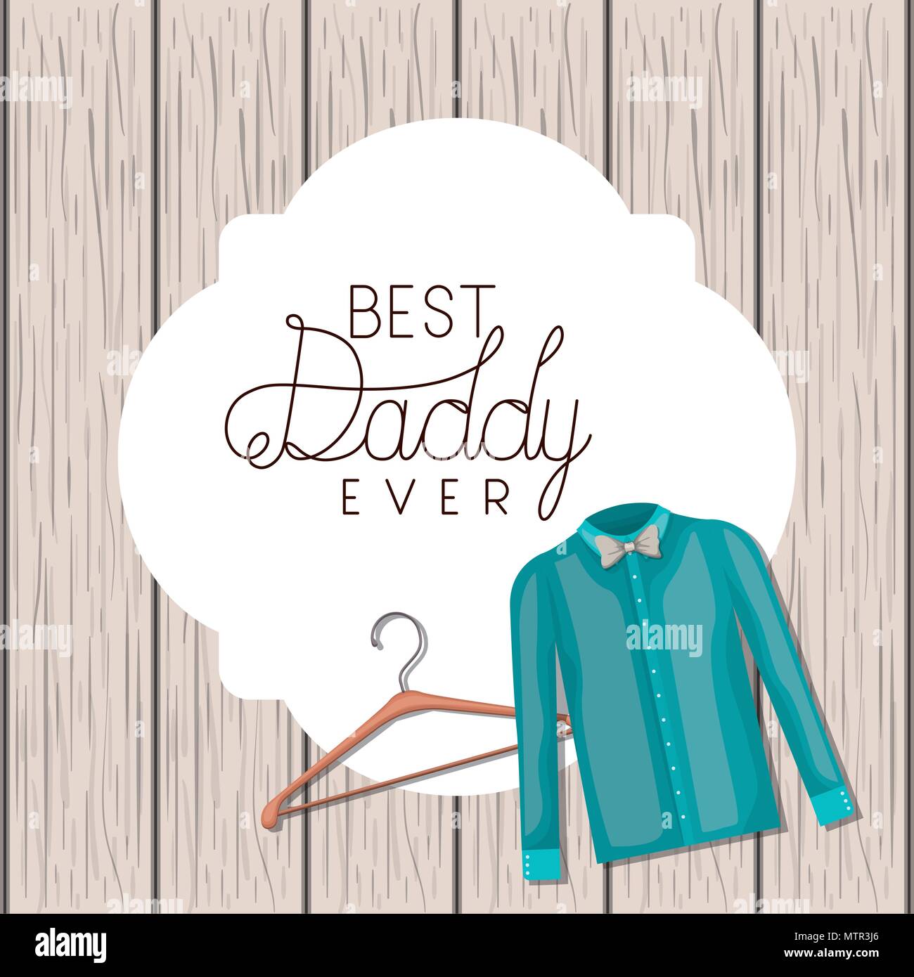 happy fathers day card with elegant shirt Stock Vector Image & Art - Alamy