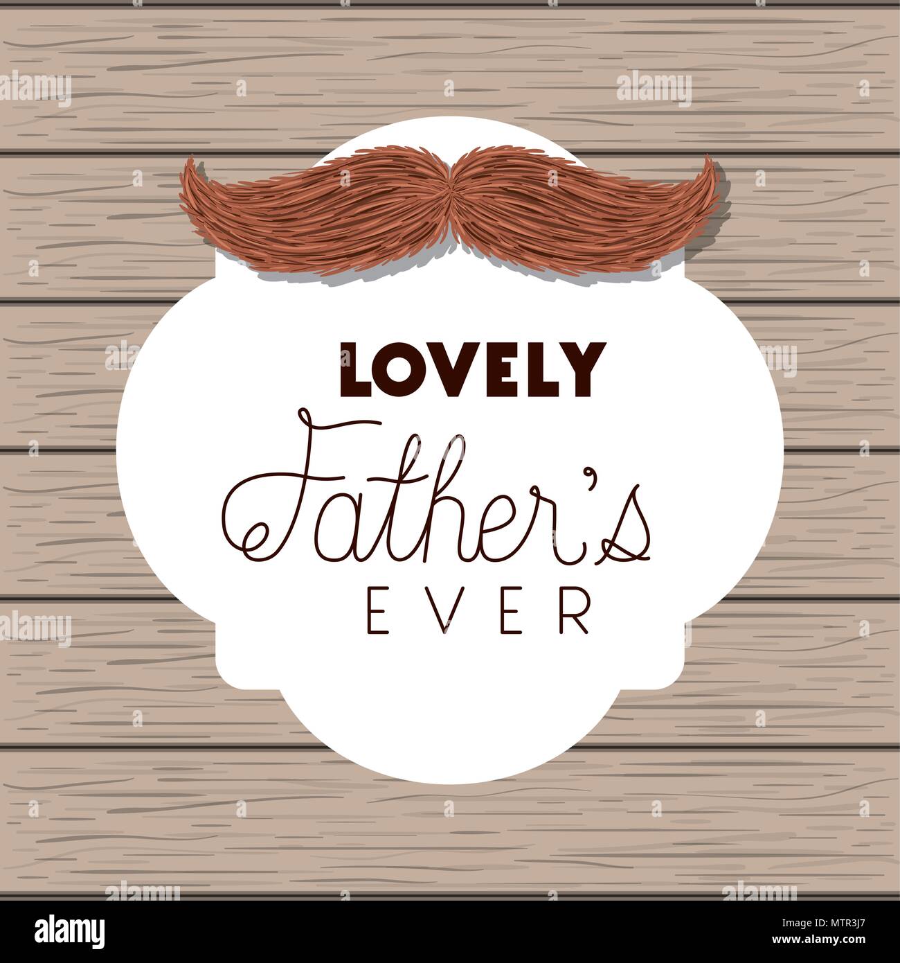 happy fathers day card with mustache Stock Vector Image & Art - Alamy
