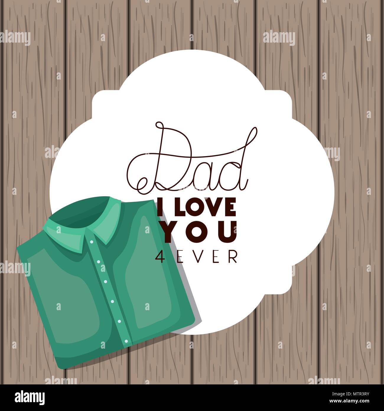 happy fathers day card with elegant shirt Stock Vector Image & Art - Alamy