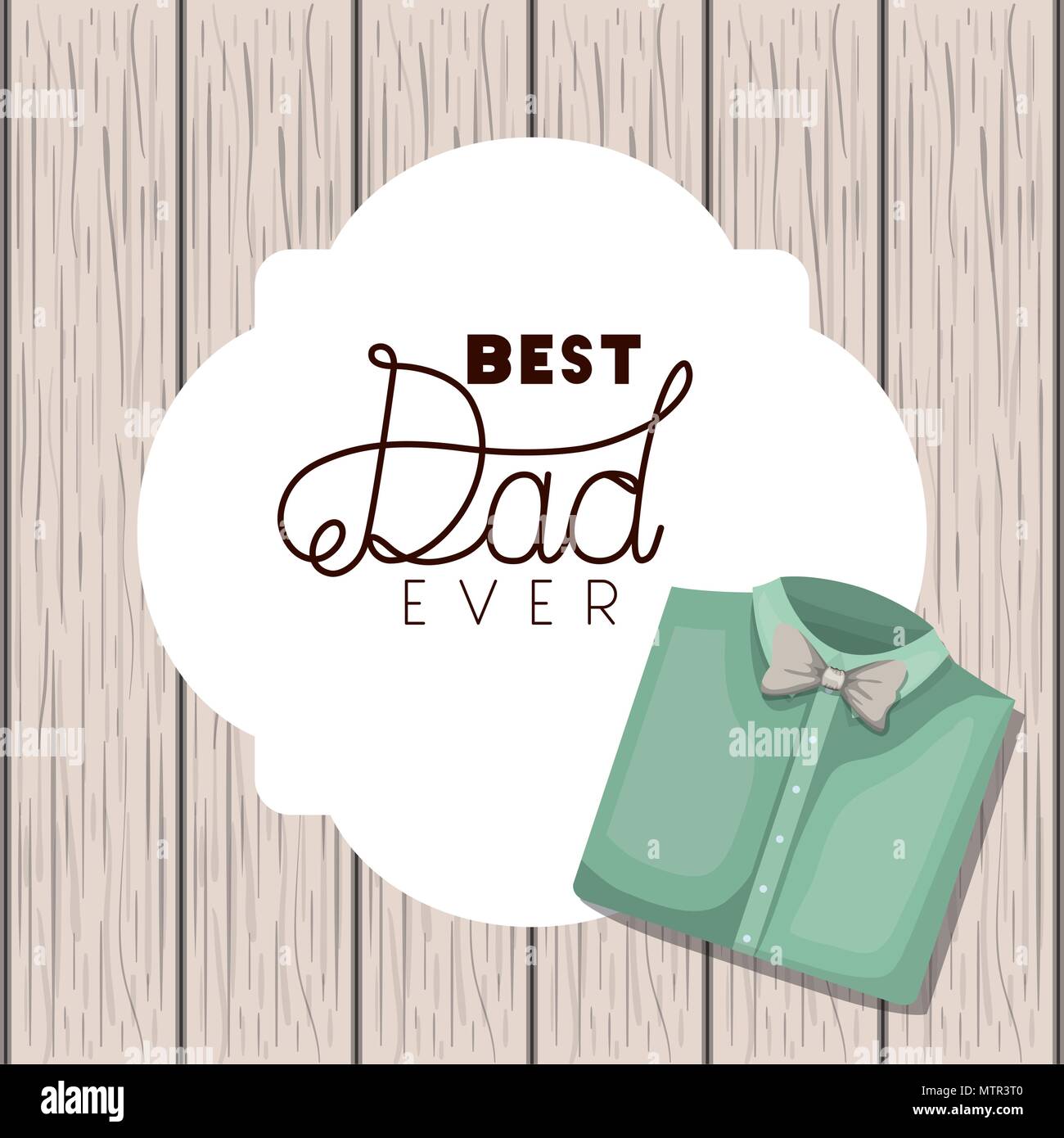 happy fathers day card with elegant shirt Stock Vector Image & Art - Alamy