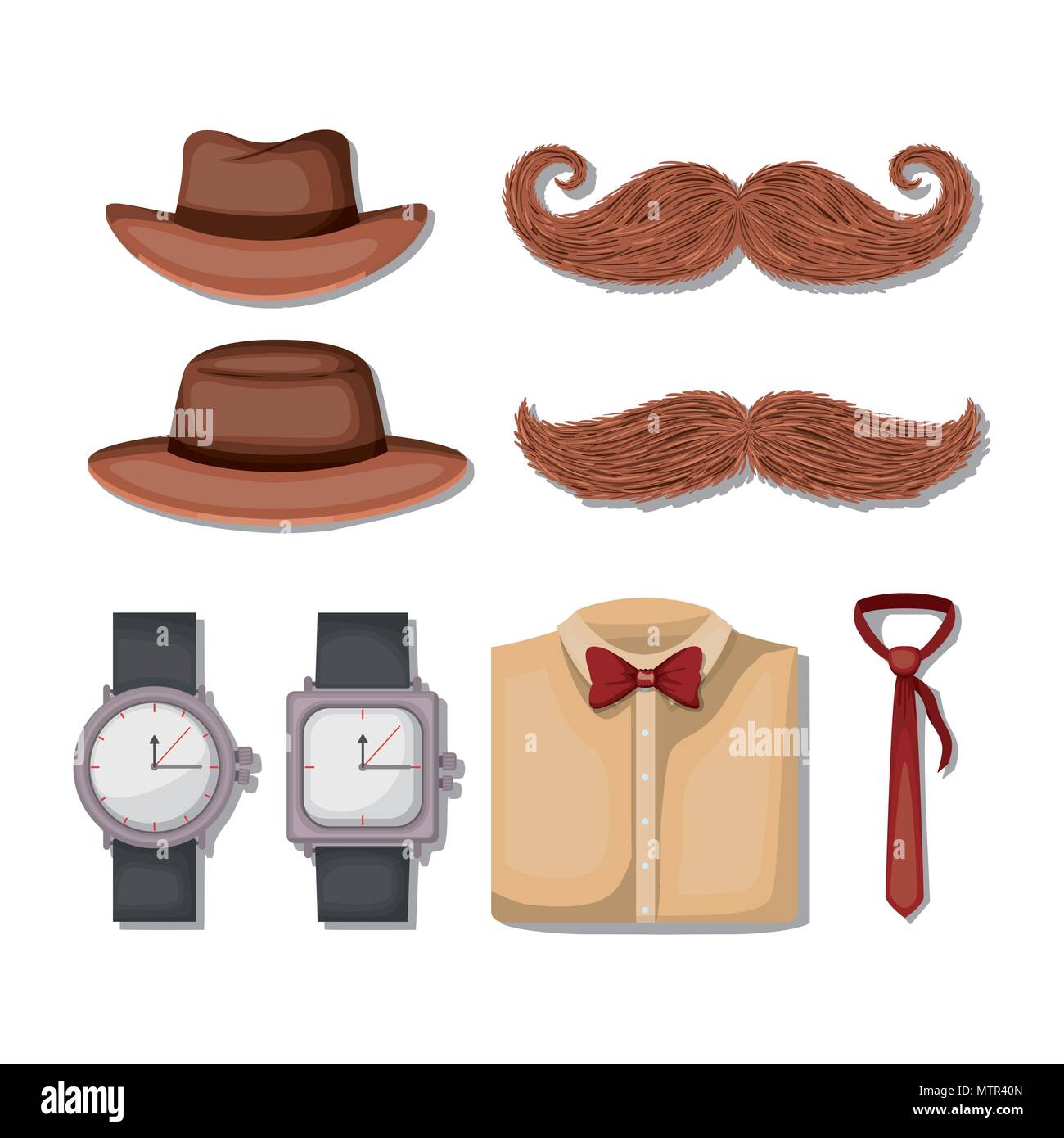 set male accessories icons Stock Vector Image & Art - Alamy