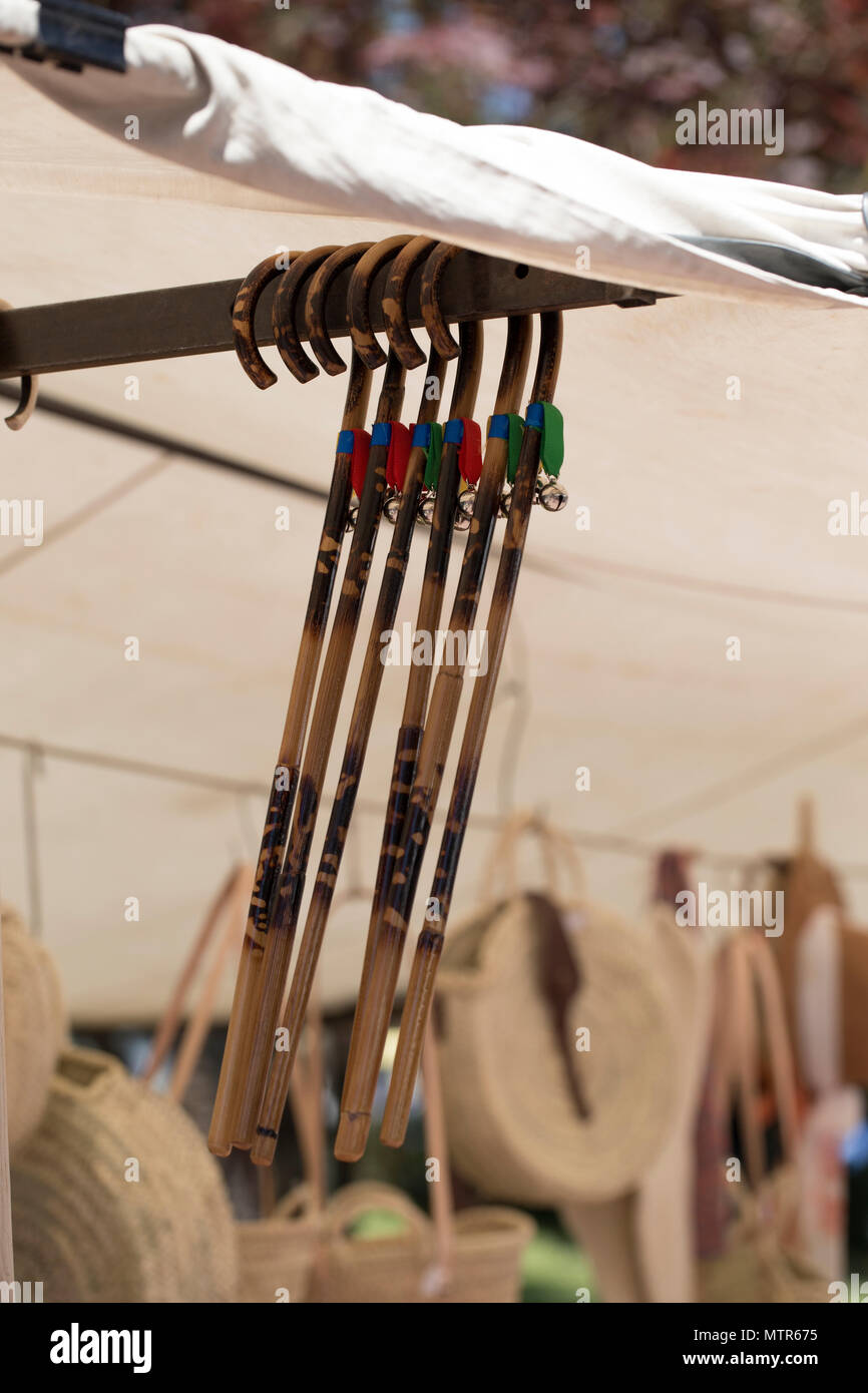 Wooden cane store in a market Stock Photo Alamy
