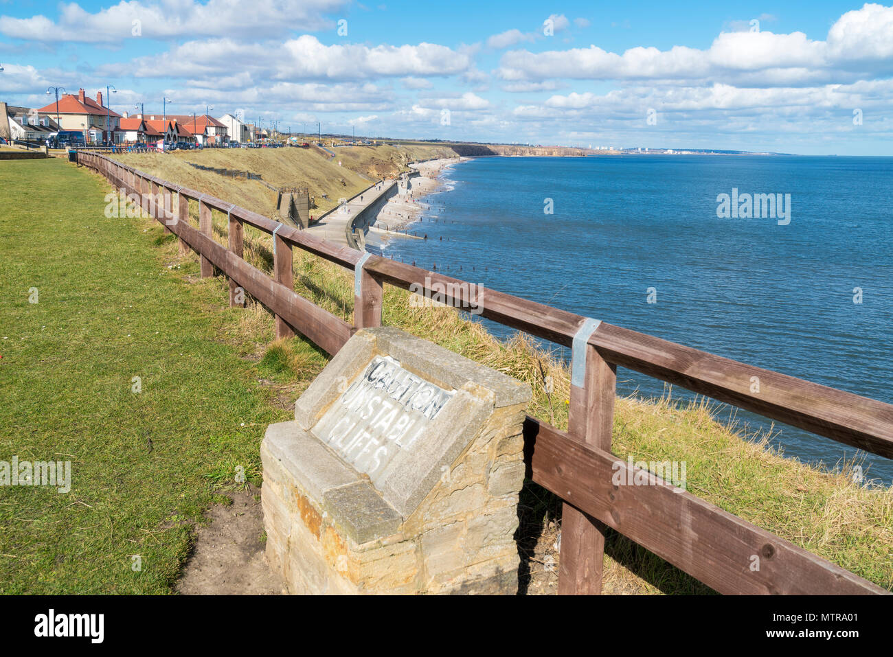 Seaham beach, promenade, Cleveland, County Durham, England, UK Stock ...