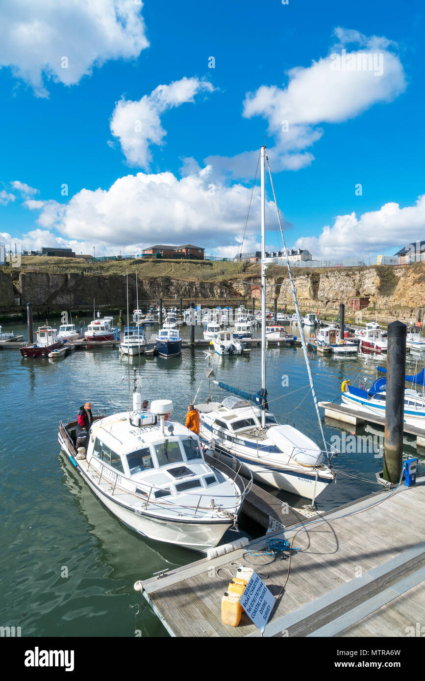 Seaham Marina Harbour Cleveland County Durham England Uk Stock