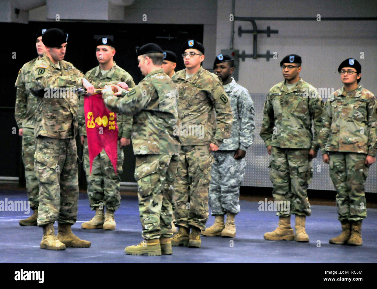 The leadership of the 63rd Ordnance Battalion's Headquarters and