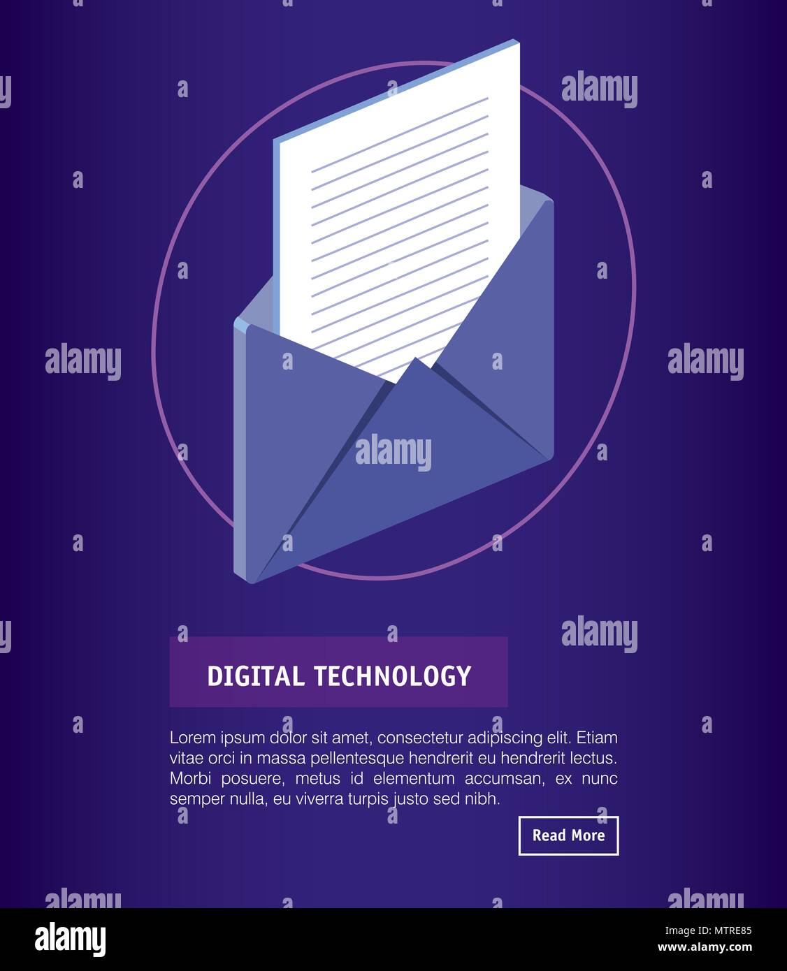 isometric envelope digital technology Stock Vector Image & Art - Alamy