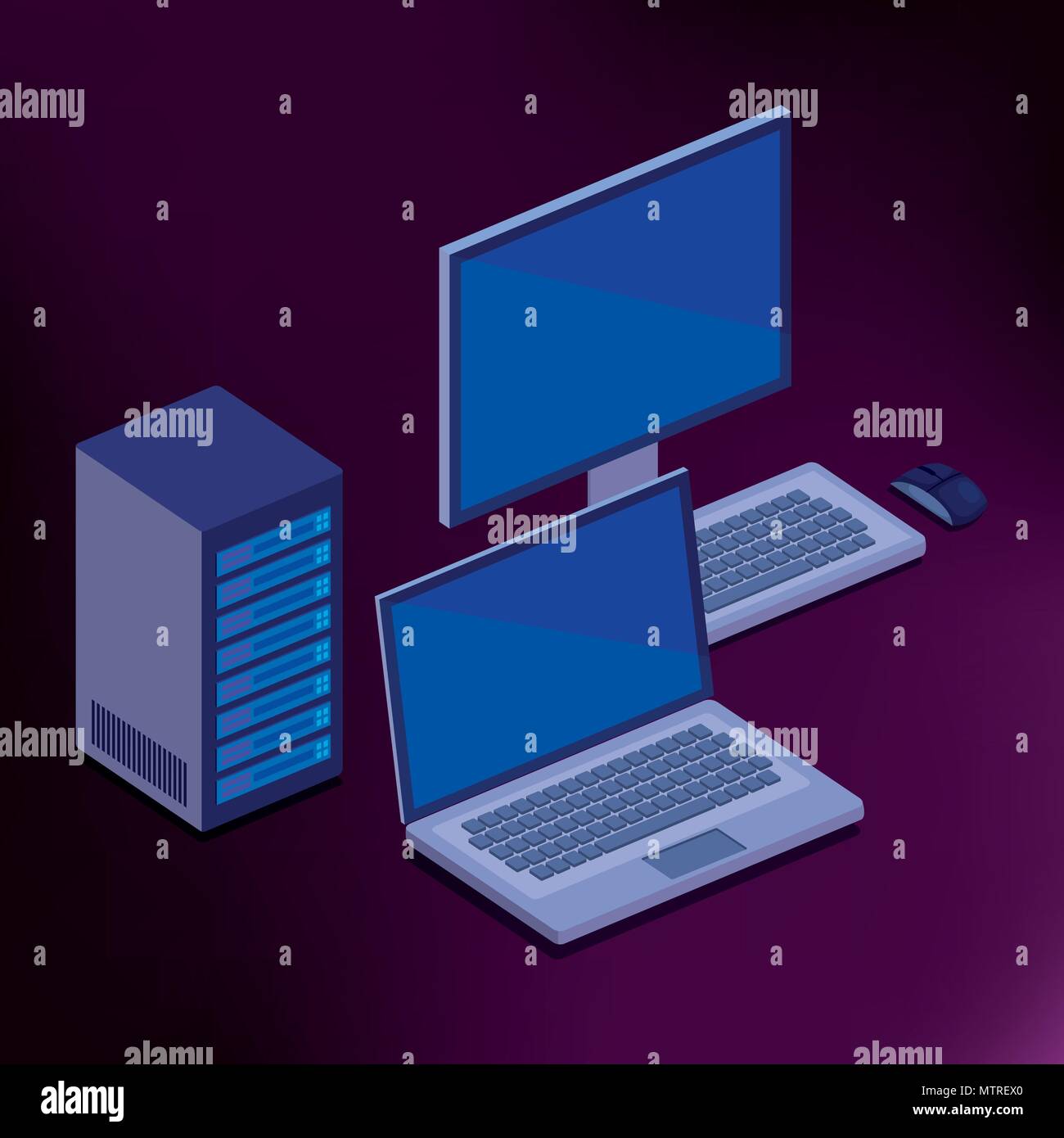 data center technology isometric icons Stock Vector Image & Art - Alamy