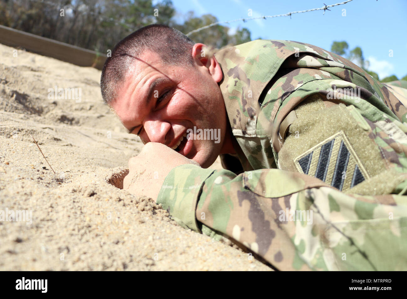 A Soldier from Headquarters and Headquarters Company, 703rd Brigade ...