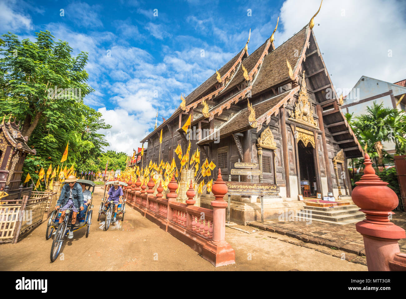  Wat  Phan  Tao  Temple in Chiang  Mai  Thailand Stock Photo 
