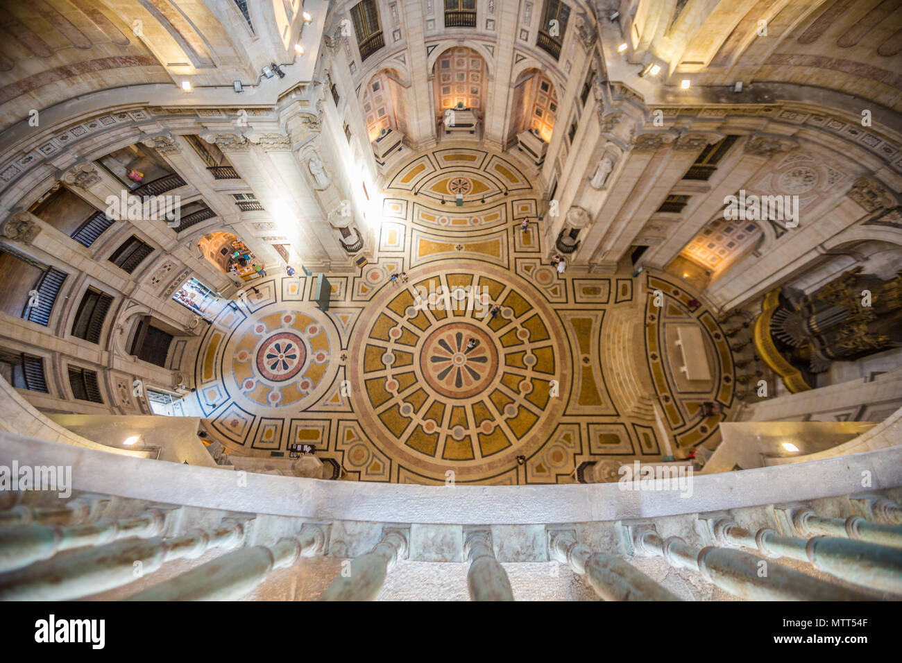 View inside Lisbon Pantheon Stock Photo