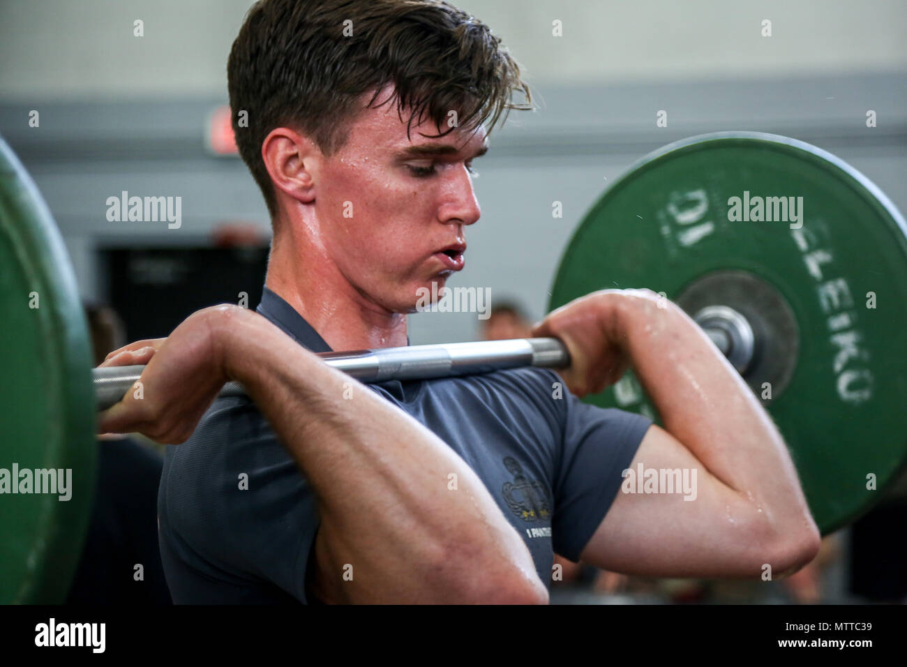 A U.S. Army Paratrooper assigned to the 82nd Airborne Division, takes
