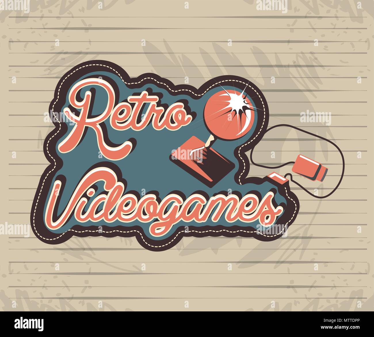 video game retro with control vector illustration design Stock Vector ...
