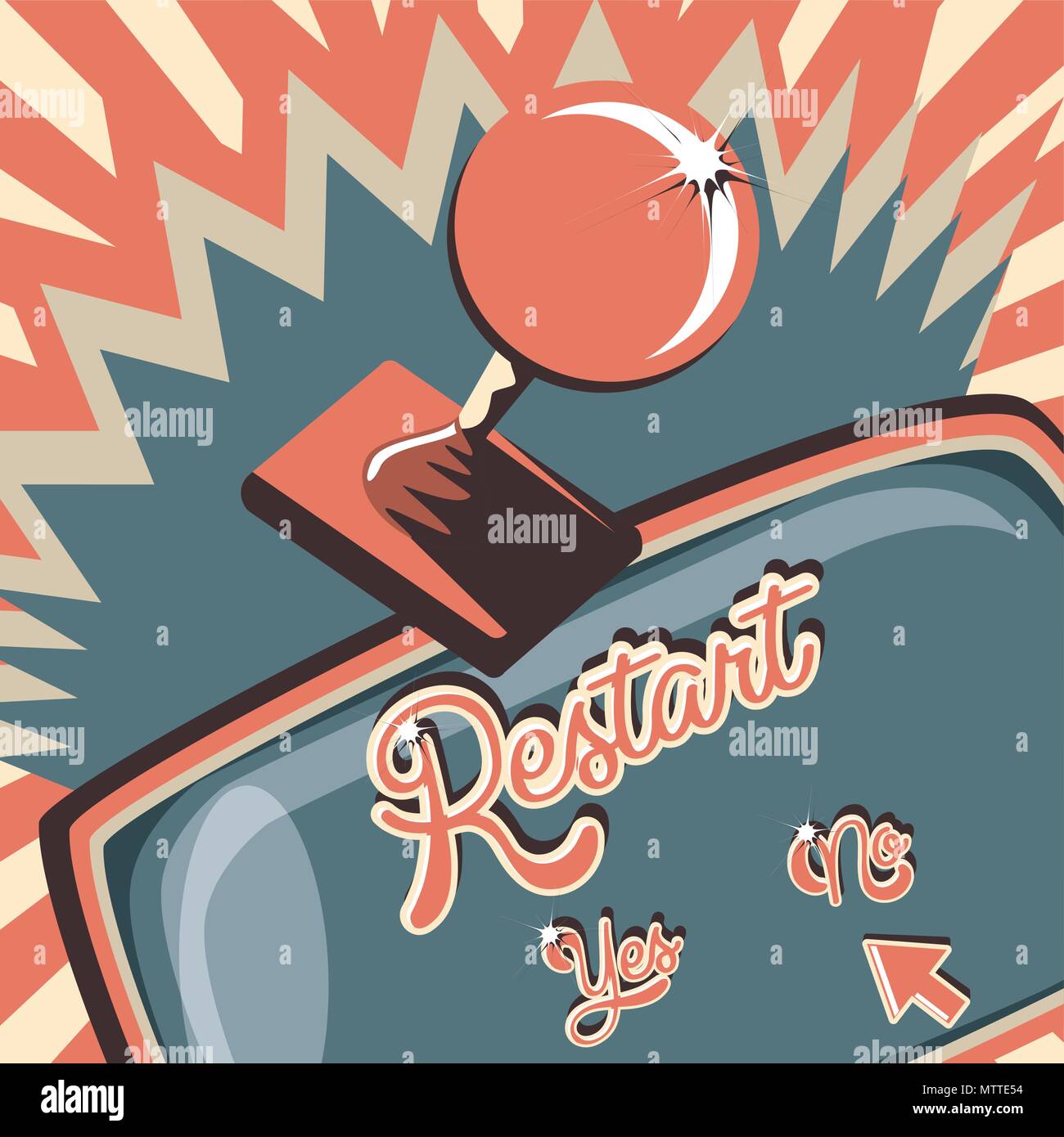 video game retro with control vector illustration design Stock Vector ...