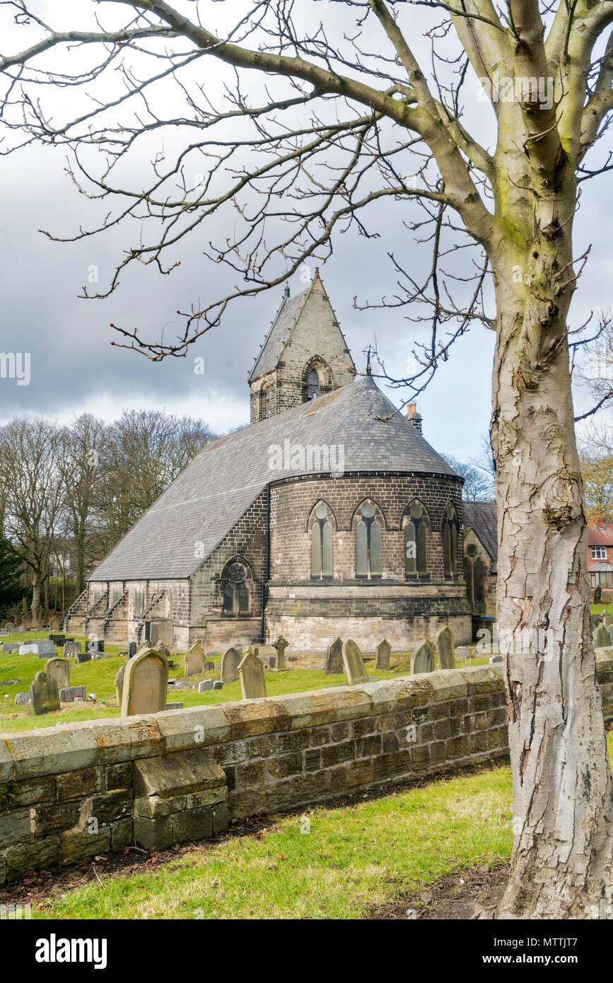 Durham St Cuthbert's Anglican Church, County Durham, England Stock