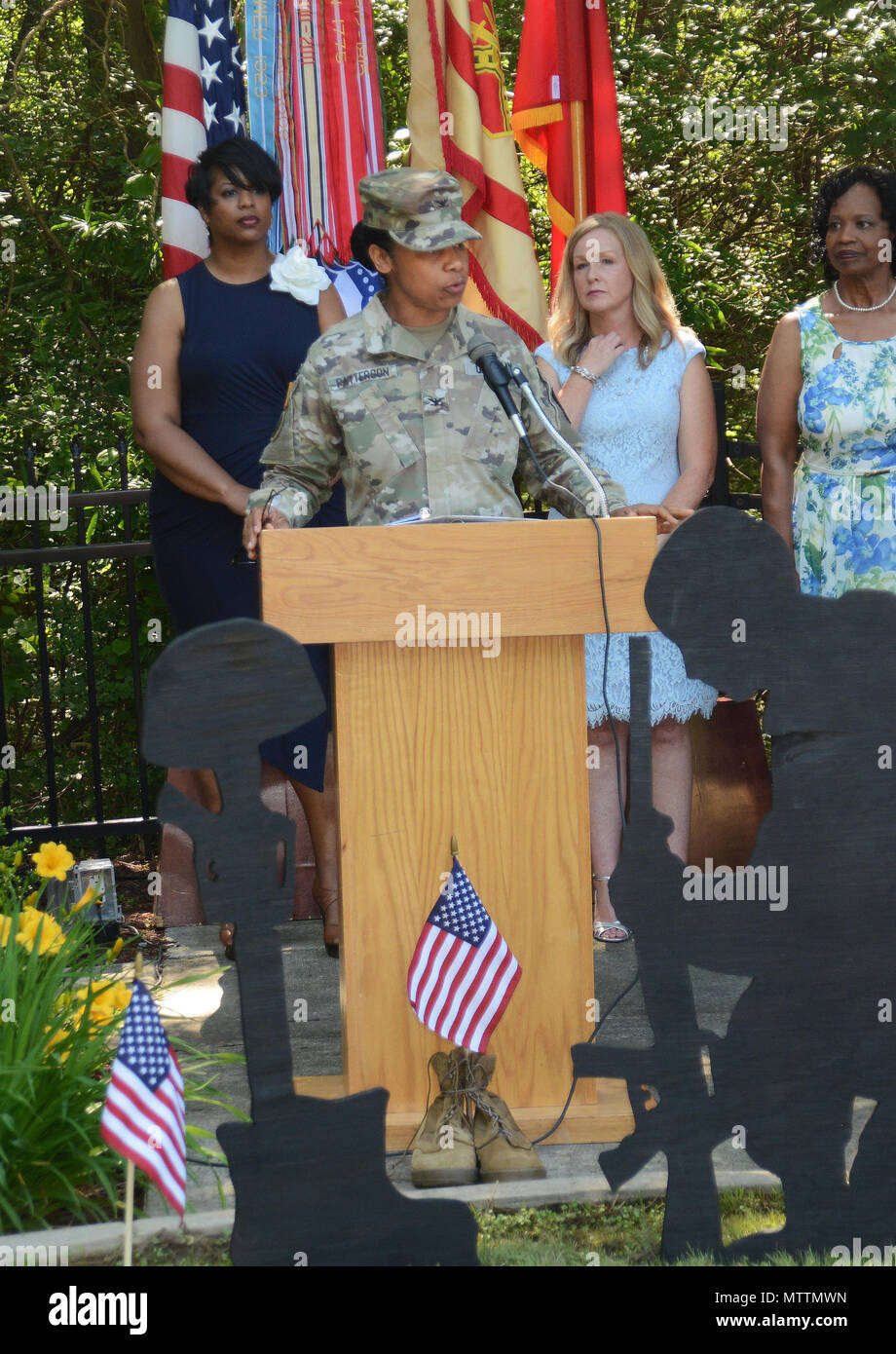 Col. Tamatha A. Patterson, officer in charge of the Combined Arms