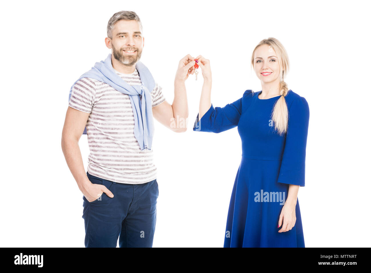 Keys to a new apartment Stock Photo