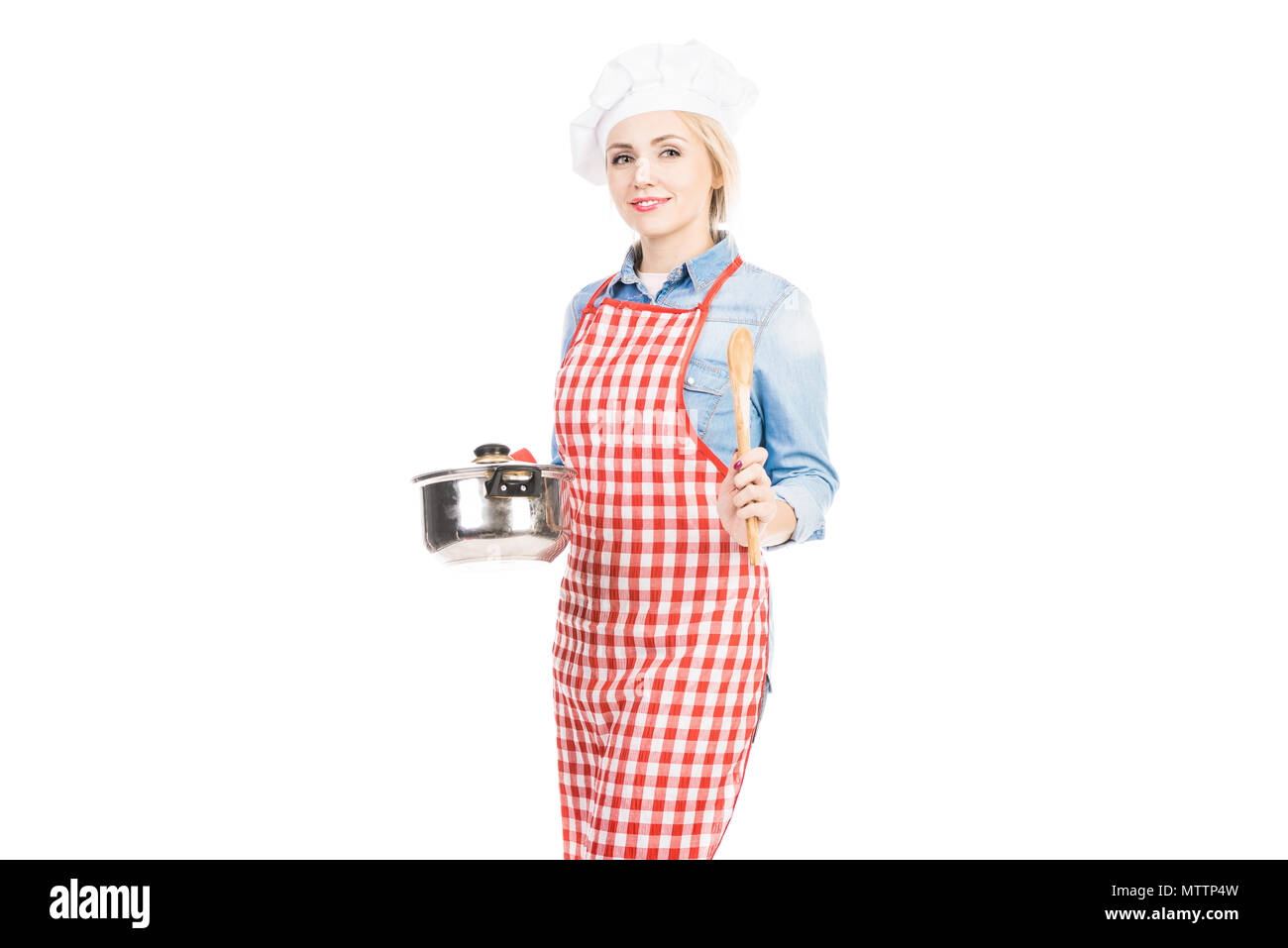 Attractive Female Cook Stock Photo