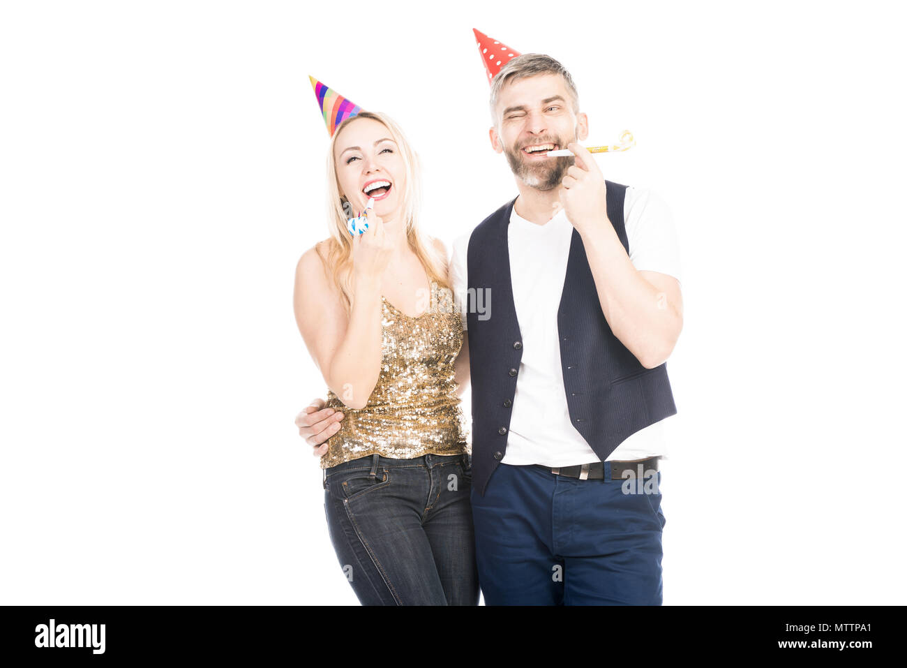 Cheerful Couple Having Fun Stock Photo